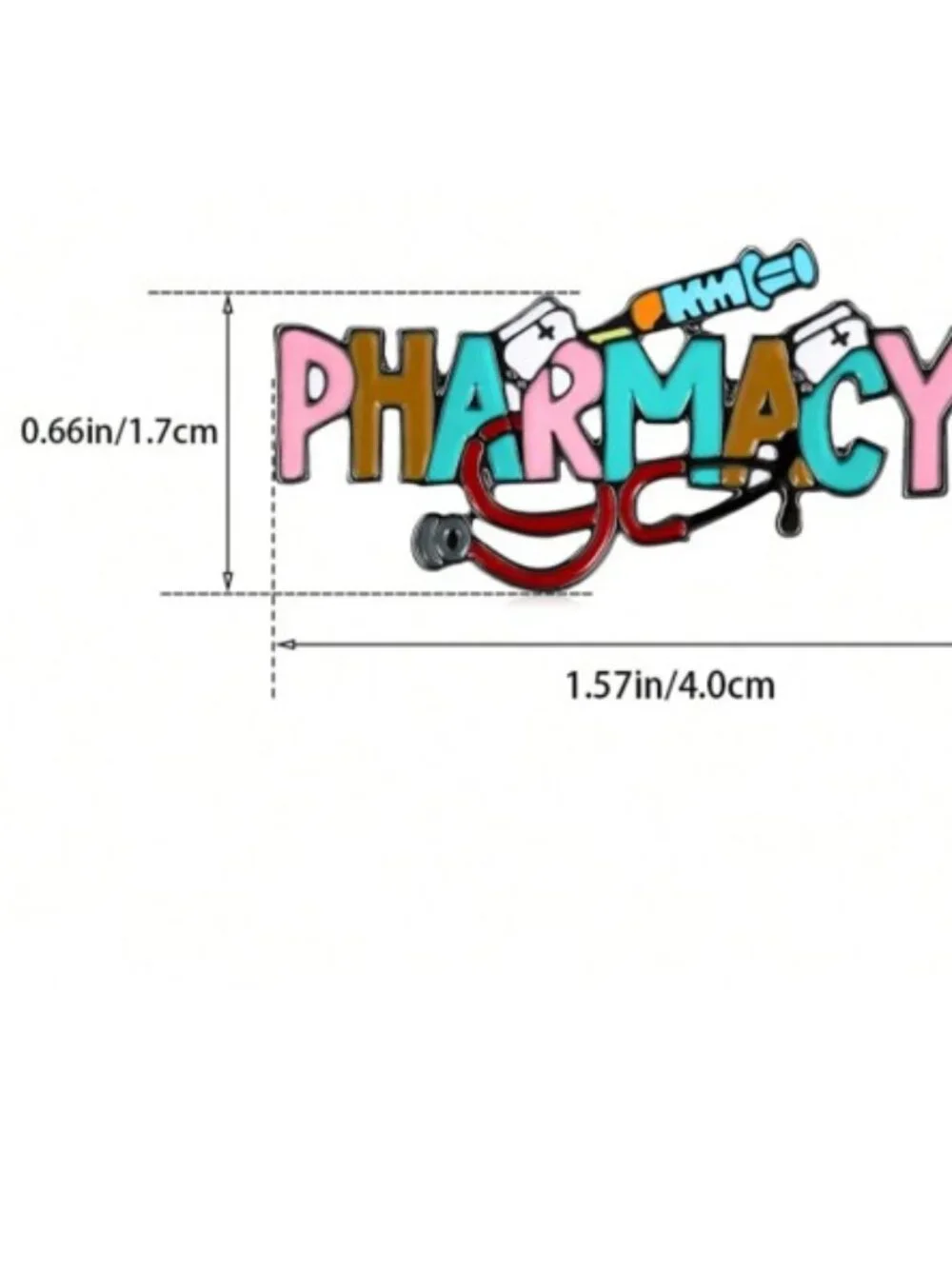 Pharmacy Enamel Lapel Pin Brooch (NEW & SO‎ CUTE!)